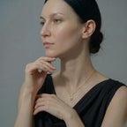 9-9.5mm Minimalist South Sea Pearl Pendant in Champagne Gold