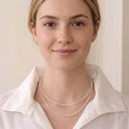 18K Gold Plated 925 Silver Freshwater Pearl Layering Necklace Set (2–2.5mm & 3–3.5mm Detachable Strands)