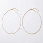 18K Gold Plated 925 Silver Freshwater Pearl Layering Necklace Set (2–2.5mm & 3–3.5mm Detachable Strands)