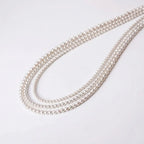18K Solid Gold Baby Akoya Pearl Necklace, 3-3.5mm Dainty Japanese Pearl Choker