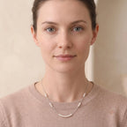 3-3.5mm Tiny Baby Pearl Station Choker Necklace