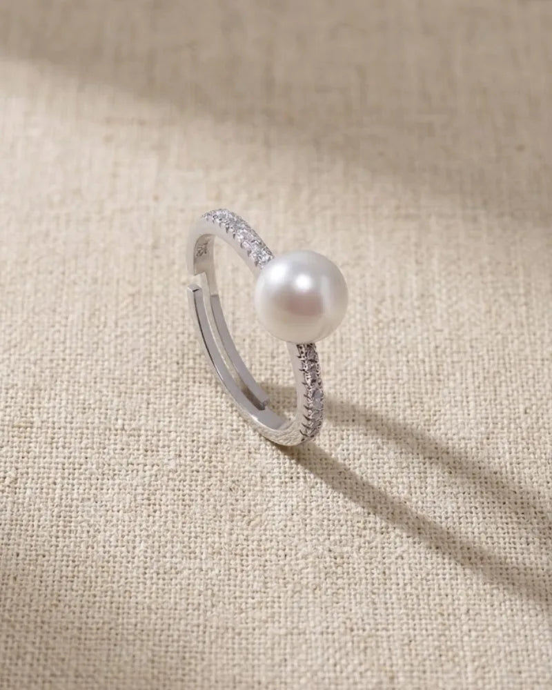 9-9.5mm Freshwater Adjustable Pearl Ring