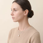 9-9.5mm White Edison Pearl Pendant Necklace Single Round Freshwater Pearl