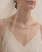 18K Gold Japanese Akoya Pearl Necklace, Lucky 7 Smile Design 5-5.5mm Pearls