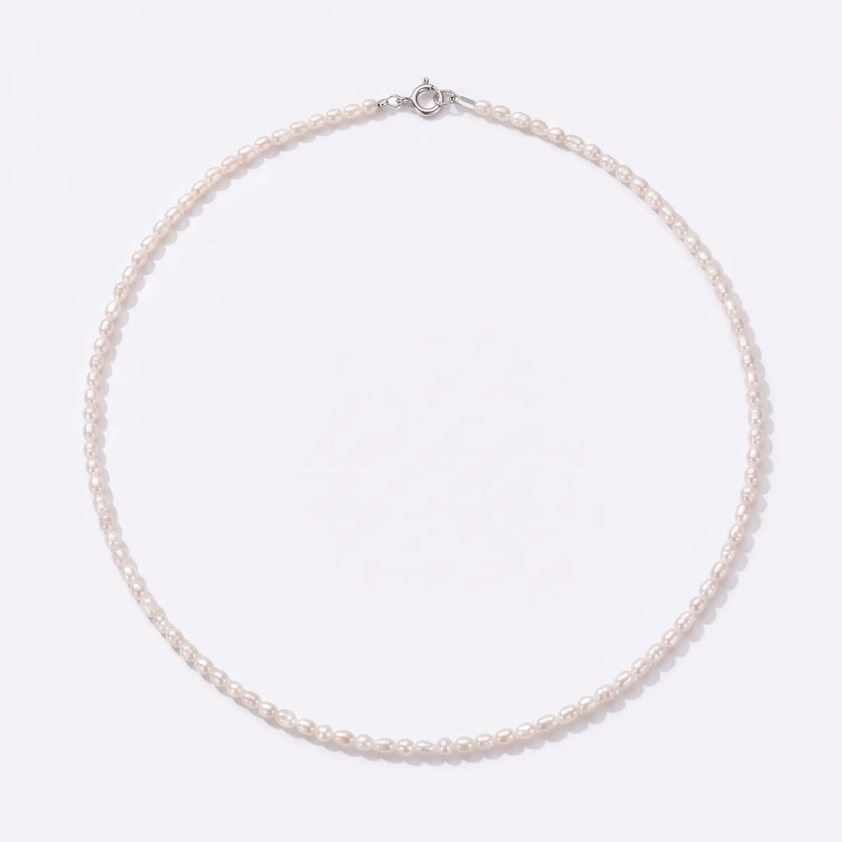 2-3mm Tiny Baroque Pearl Necklace Minimalist Seed Pearl Choker