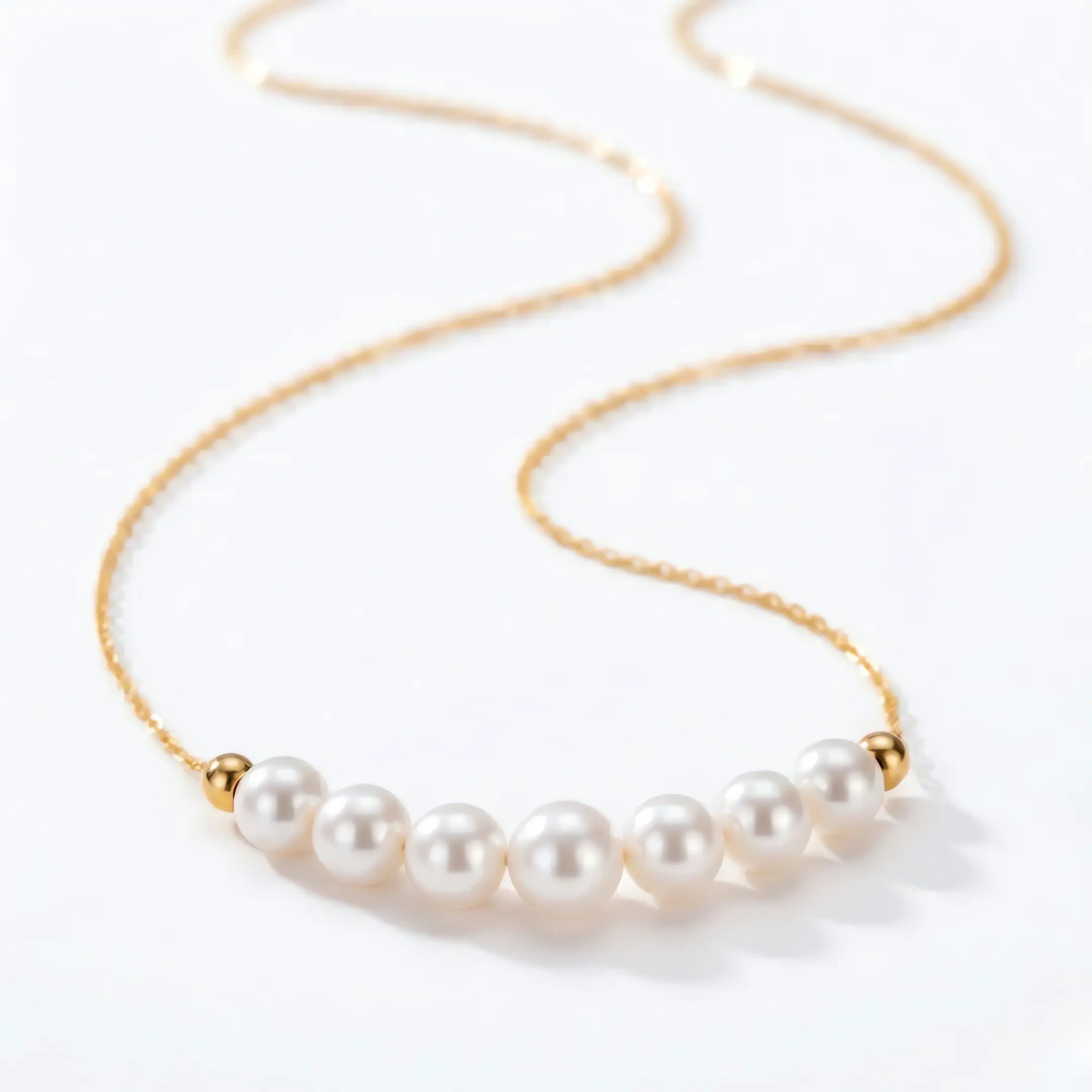 5–5.5mm 18K Gold Japanese Akoya Pearl Necklace