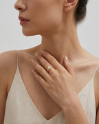 7-7.5mm White Janpanese Akoya Ring