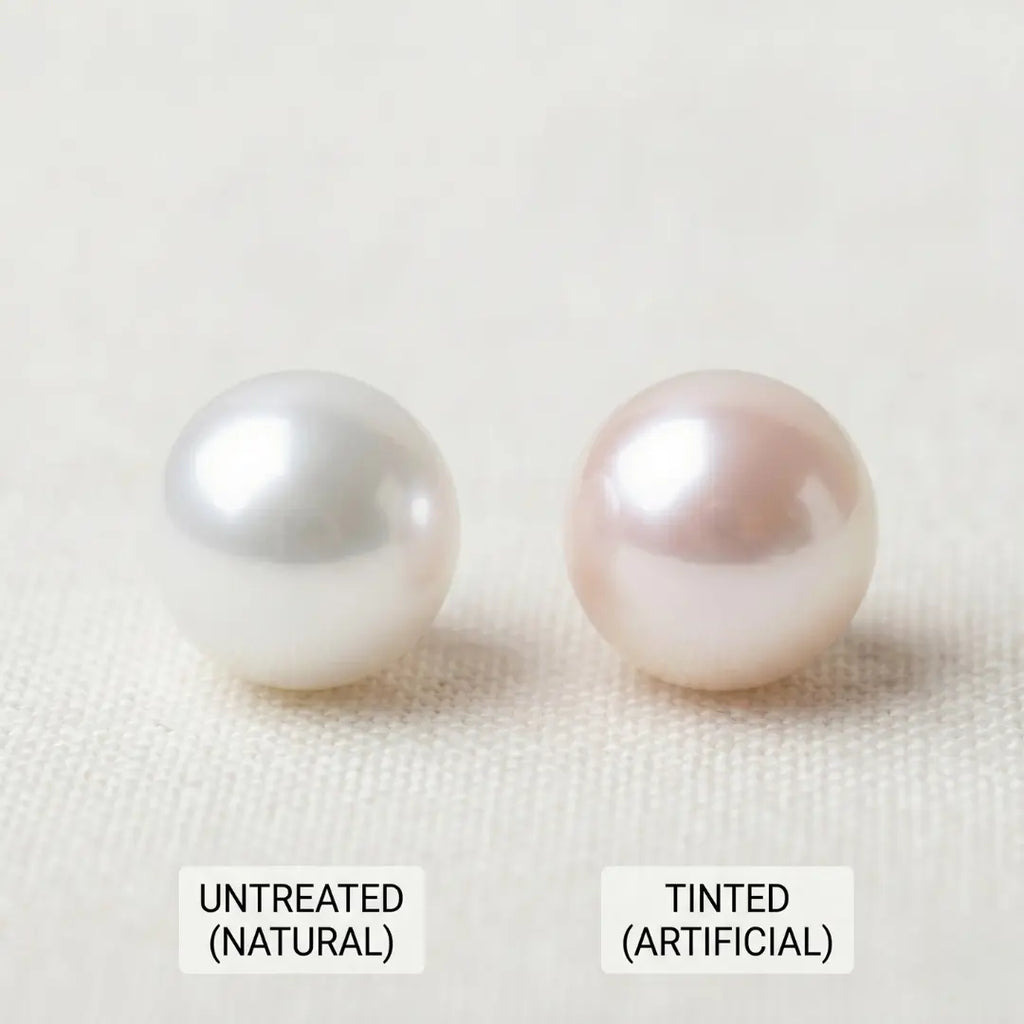 Golden Untreated Dewdrop Akoya Pearl Hook Earrings (18K Solid Gold)