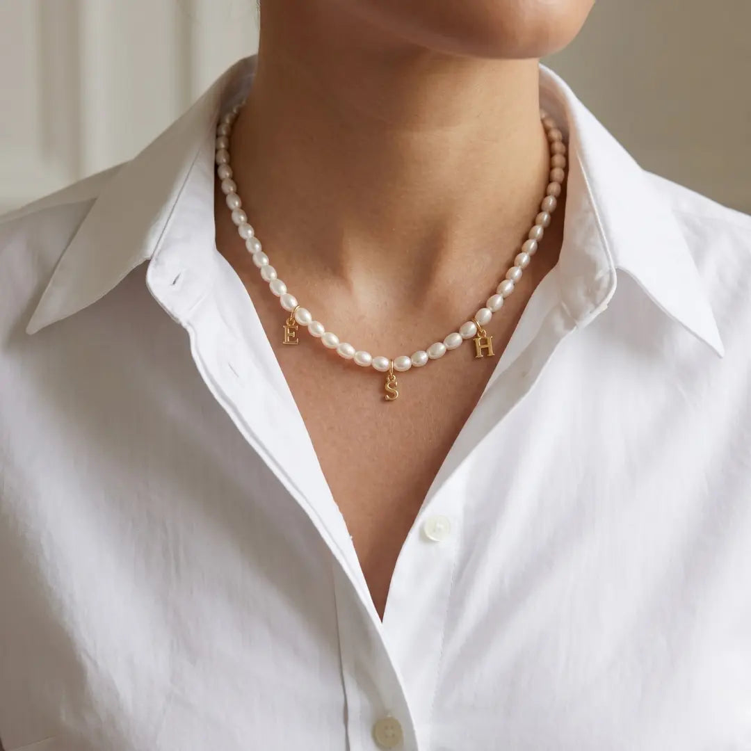 18K Solid Gold Letter  Initial Letter Enhancer Pendant