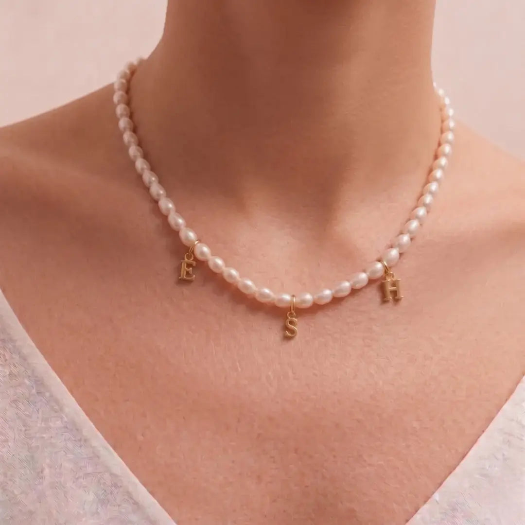 18K Solid Gold Letter  Initial Letter Enhancer Pendant