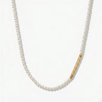 Sport-Friendly 2-3mm Baroque Pearl Necklace - Waterproof & Hypoallergenic Titanium