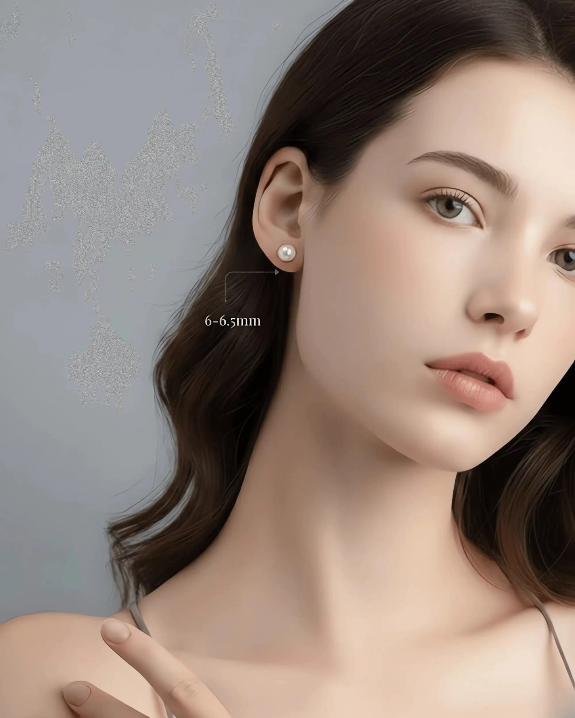 Aya – AAA+ Japanese Akoya White Pearl Stud Earrings | 4–7.5mm | 18K Solid Gold