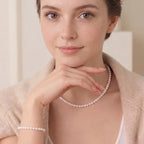 Cultured White Freshwater Pearl Bracelet for Women