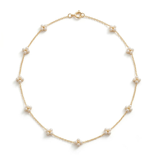 High-fidelity macro studio shot of a single Onepearlife berry cluster station, highlighting the intricate hand-weaving of delicate, high-luster freshwater pearls into a unique berry shape.