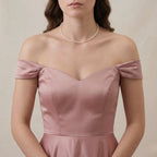 Dainty Bridesmaid Pearl Gift Necklace, 18K Solid Gold 2-2.5mm Skinny Freshwater Pearl Choker