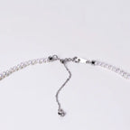 2-3mm Tiny Baroque Pearl Necklace, S925 Sterling Silver Minimalist Seed Pearl Choker