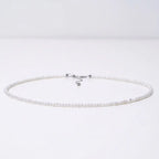 2-3mm Tiny Baroque Pearl Necklace, S925 Sterling Silver Minimalist Seed Pearl Choker