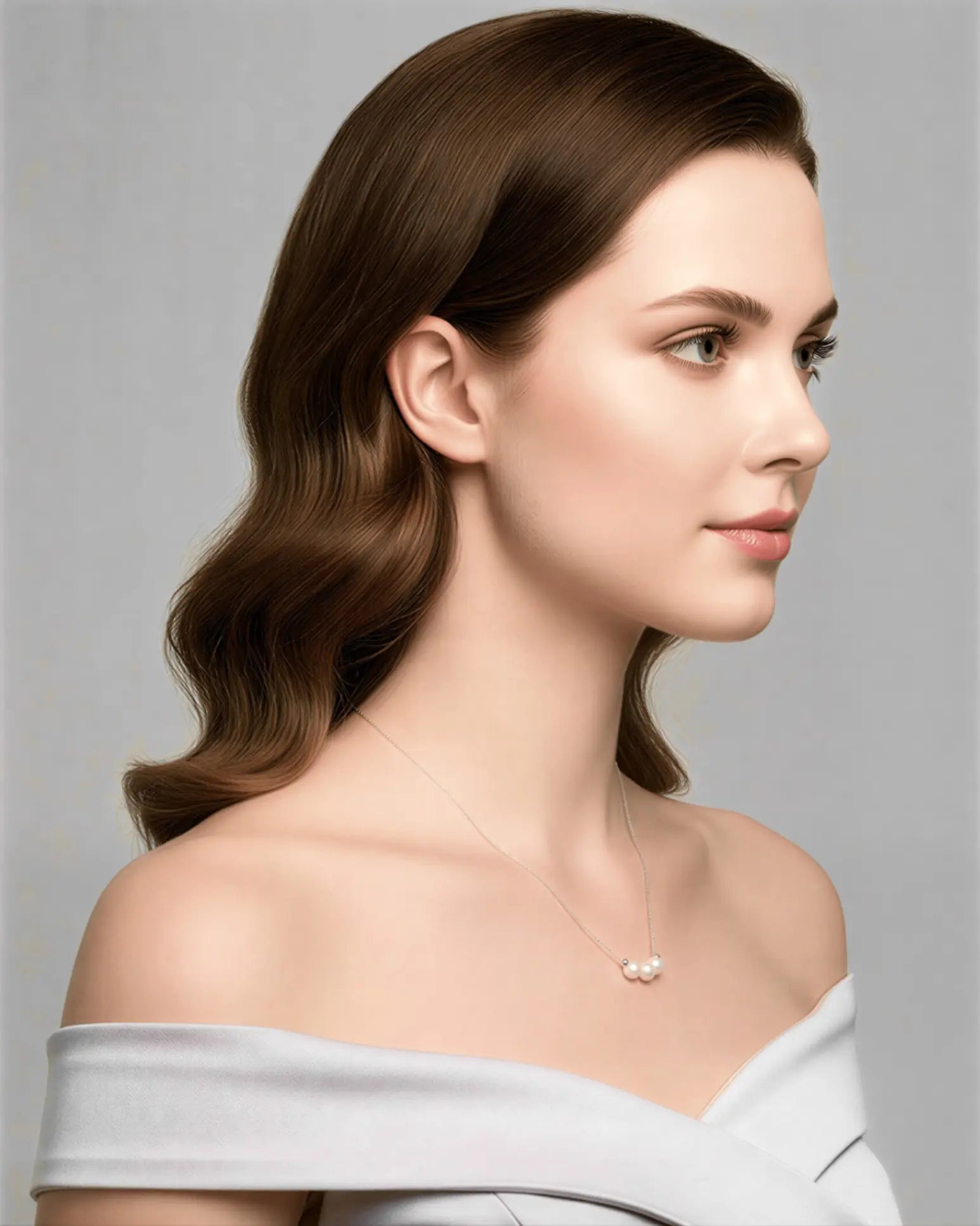 Aurielle – AAA Natural Freshwater Triple Pearl Pendant