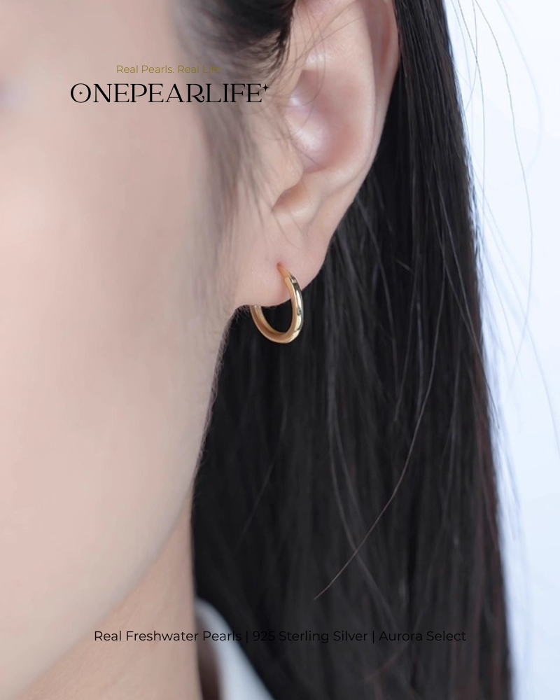 Elina – AAA Quality Natural Freshwater White Pearl Convertible Earrings | 8–8.5mm | 925 Sterling Silver or 18K Gold Vermeil Onepearlife