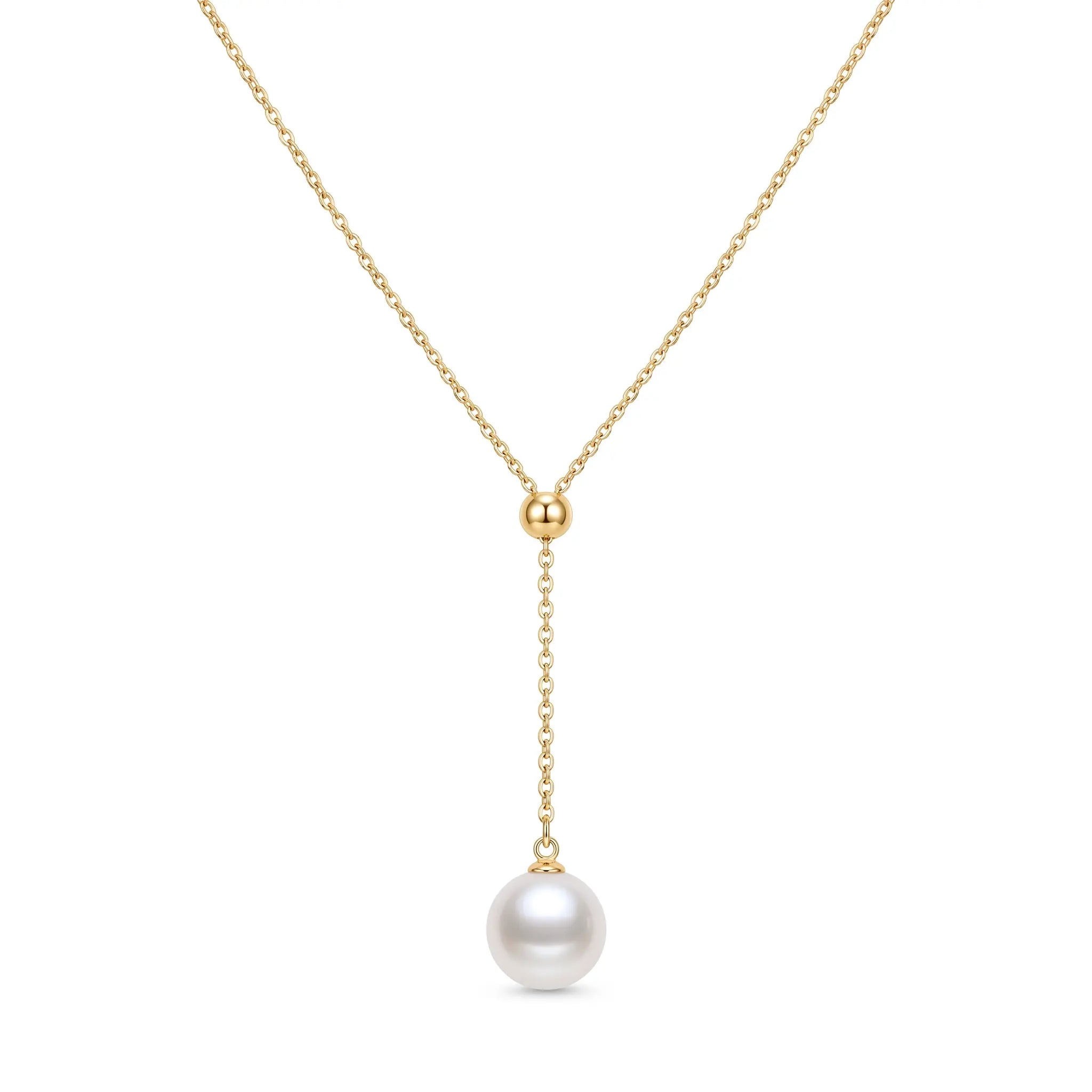 8–8.5mm 18K Gold Japanese Akoya Y Pearl Necklace