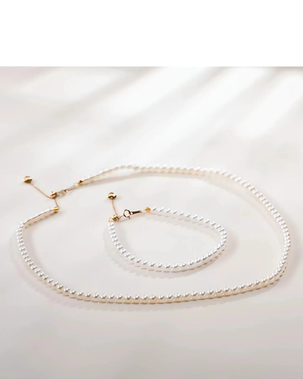 Glint - Pure AAA Natural Freshwater Pearl Jewelry Two Set 18K Solid Gold