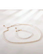 Glint - Pure AAA Natural Freshwater Pearl Jewelry Two Set 18K Solid Gold