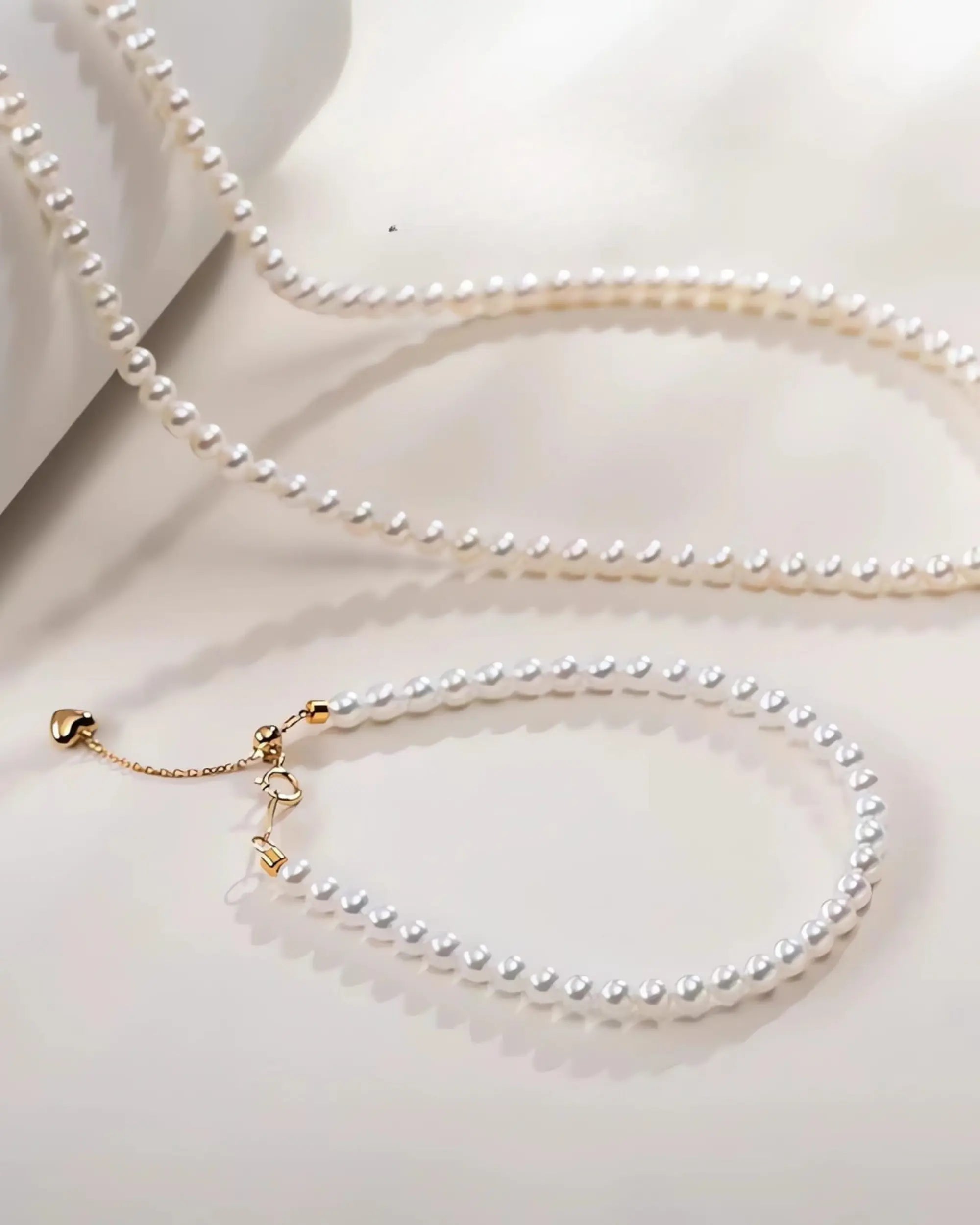 Glint - Pure AAA Natural Freshwater Pearl Jewelry Two Set 18K Solid Gold