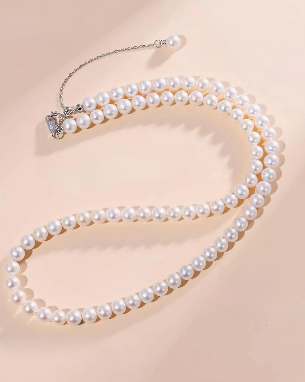 Glow – AAA Quality Dainty Lustrous Natural Freshwater Pearl Necklace | 4–6.5mm | 925 Sterling Silver