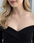 Hikarugold – 18K Solid Gold & AAA+ Japanese Akoya Sea Pearl Pendant