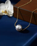 Hikarugold – 18K Solid Gold & AAA+ Japanese Akoya Sea Pearl Pendant