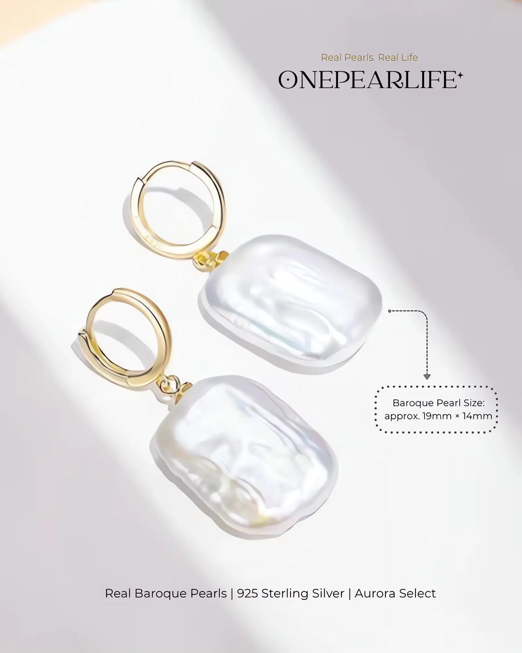 Isla – AAA Quality Natural Dangle Baroque Pearl Earrings