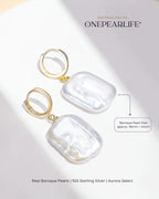 Isla – AAA Quality Natural Dangle Baroque Pearl Earrings