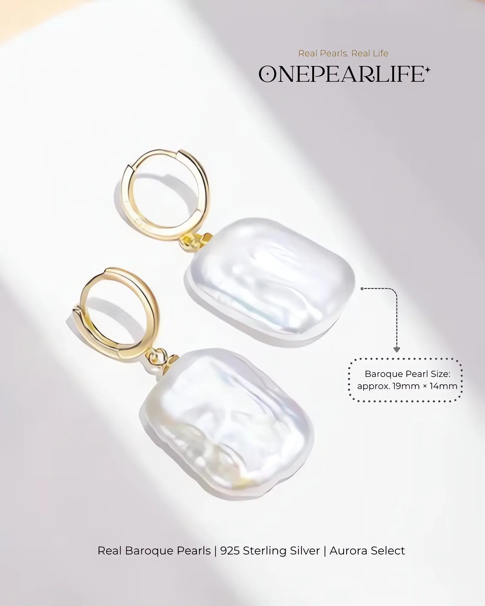 Isla – AAA Quality Natural Dangle Baroque Pearl Earrings