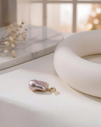 Isla – AAA Natural Baroque Iridescent Purple Pearl Pendant Necklace