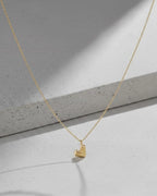 L'Amour - AAA Natural Freshwater Pearl Heart Stackable Romantic Pendant Two Set