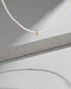 L'Amour - AAA Natural Freshwater Pearl Heart Stackable Romantic Pendant Two Set