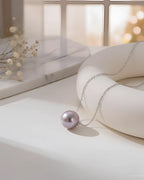 Lilura – AAA Natural Edison Purple Pearl "Floating" Pendant