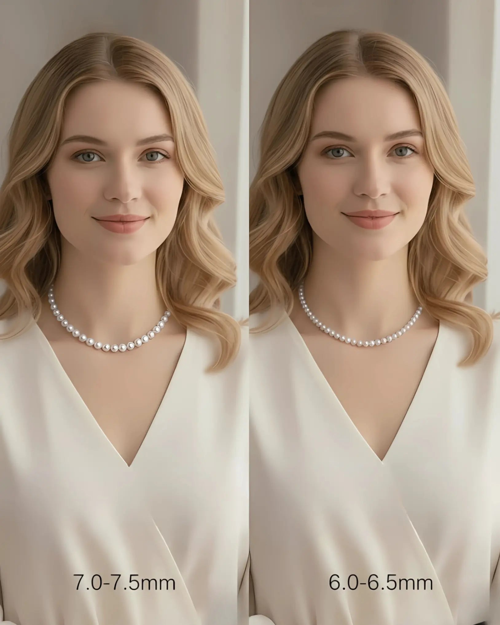 Lilura – Soft-Hued AAA Grade Multi-Color Natural Freshwater Pearl Necklace