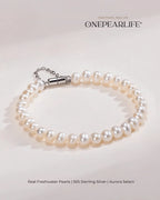 Luma – AAA Quality White Freshwater Pearl Bracelet