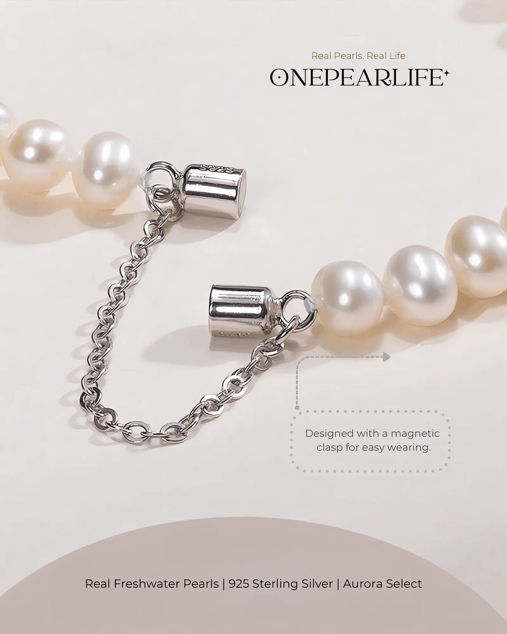 Luma – AAA Quality White Freshwater Pearl Bracelet