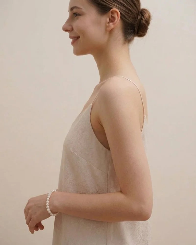 7-7.5mm White Freshwater Pearl Bracelet