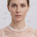 S925 Sterling Silver Pearl Choker, Lustrous Freshwater Pearls with Magnetic Clasp