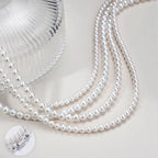 S925 Sterling Silver Pearl Choker, Lustrous Freshwater Pearls with Magnetic Clasp
