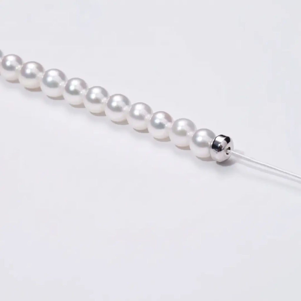 S925 Sterling Silver Pearl Choker, Lustrous Freshwater Pearls with Magnetic Clasp