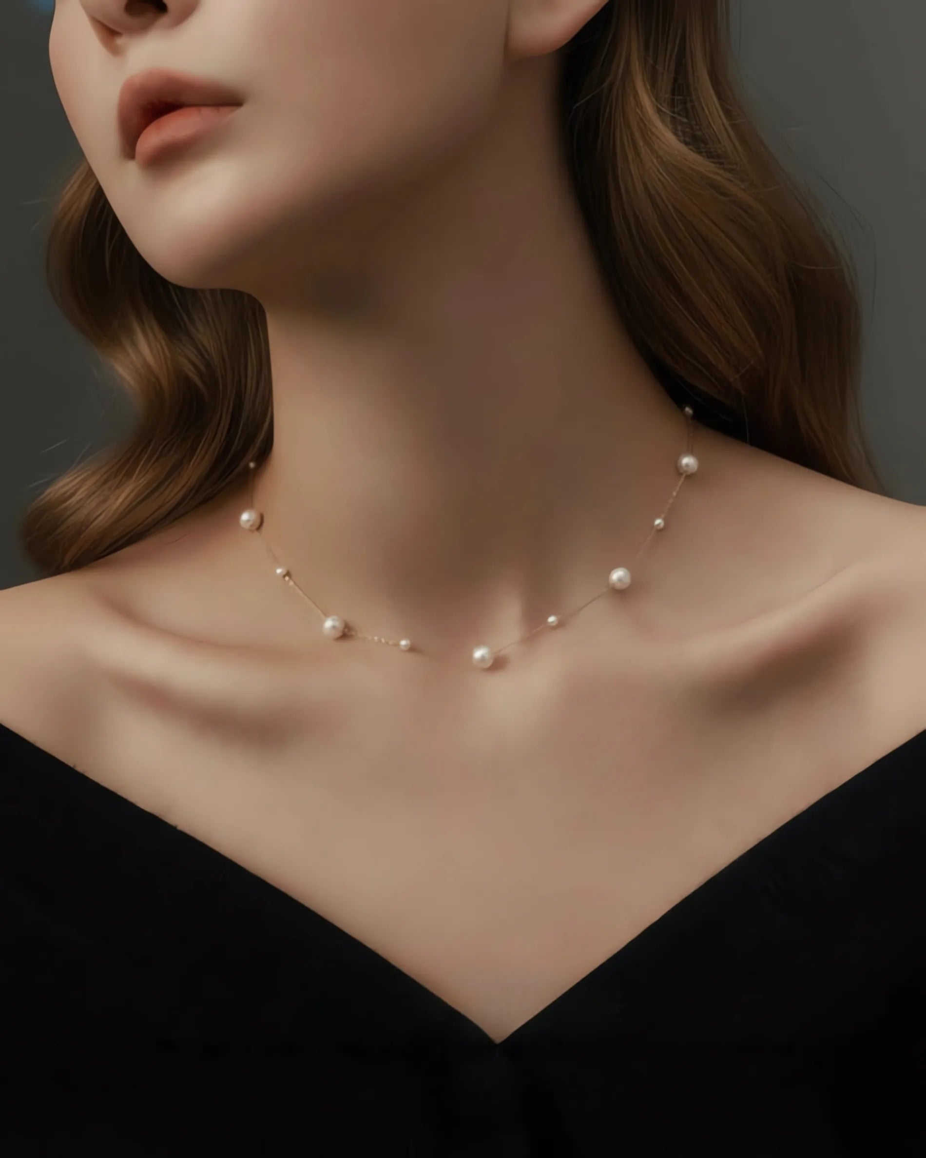 Maren – Rhythmic AAA Pearl With 18K Solid Gold Pearl Necklace