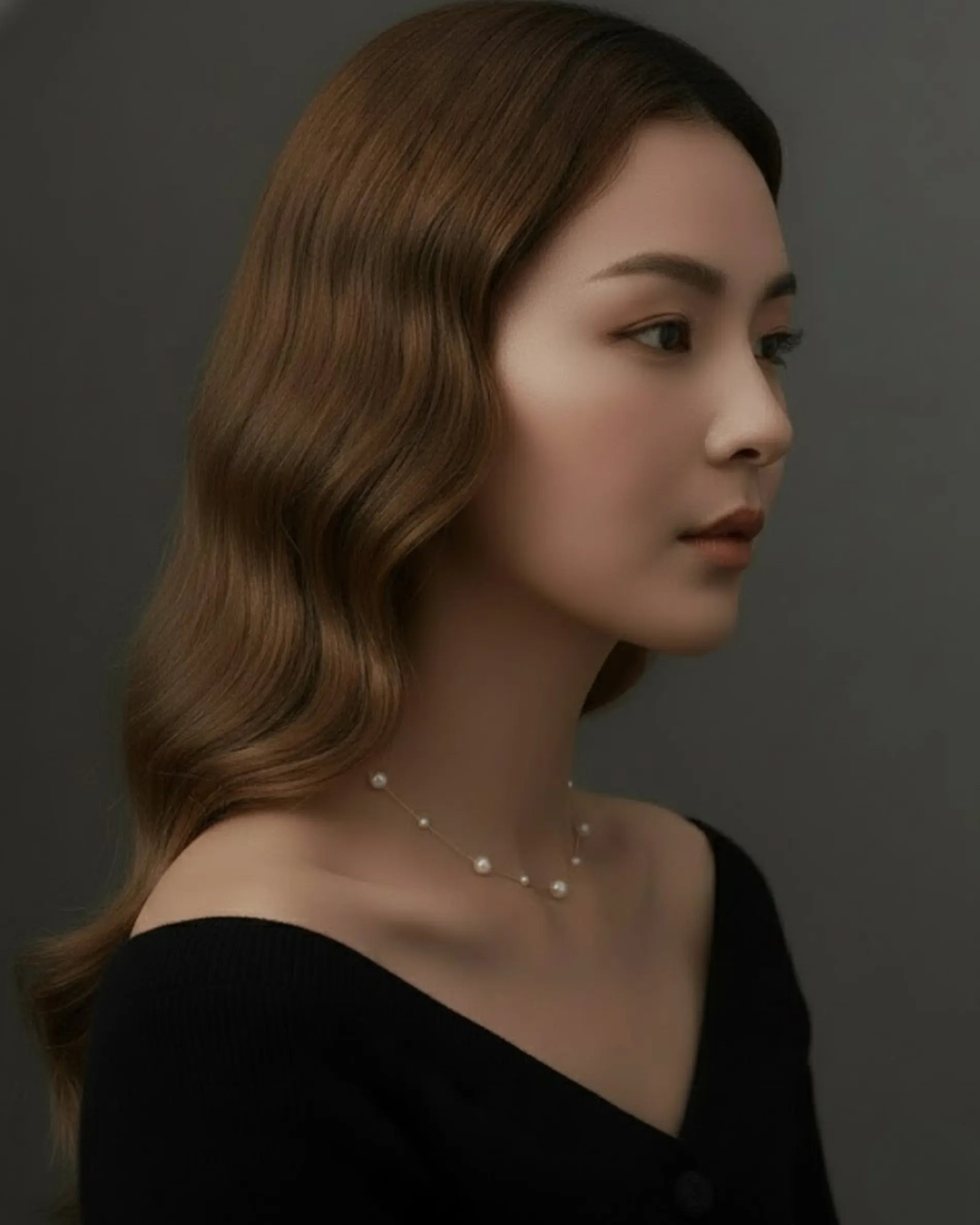 Maren – Rhythmic AAA Pearl With 18K Solid Gold Pearl Necklace