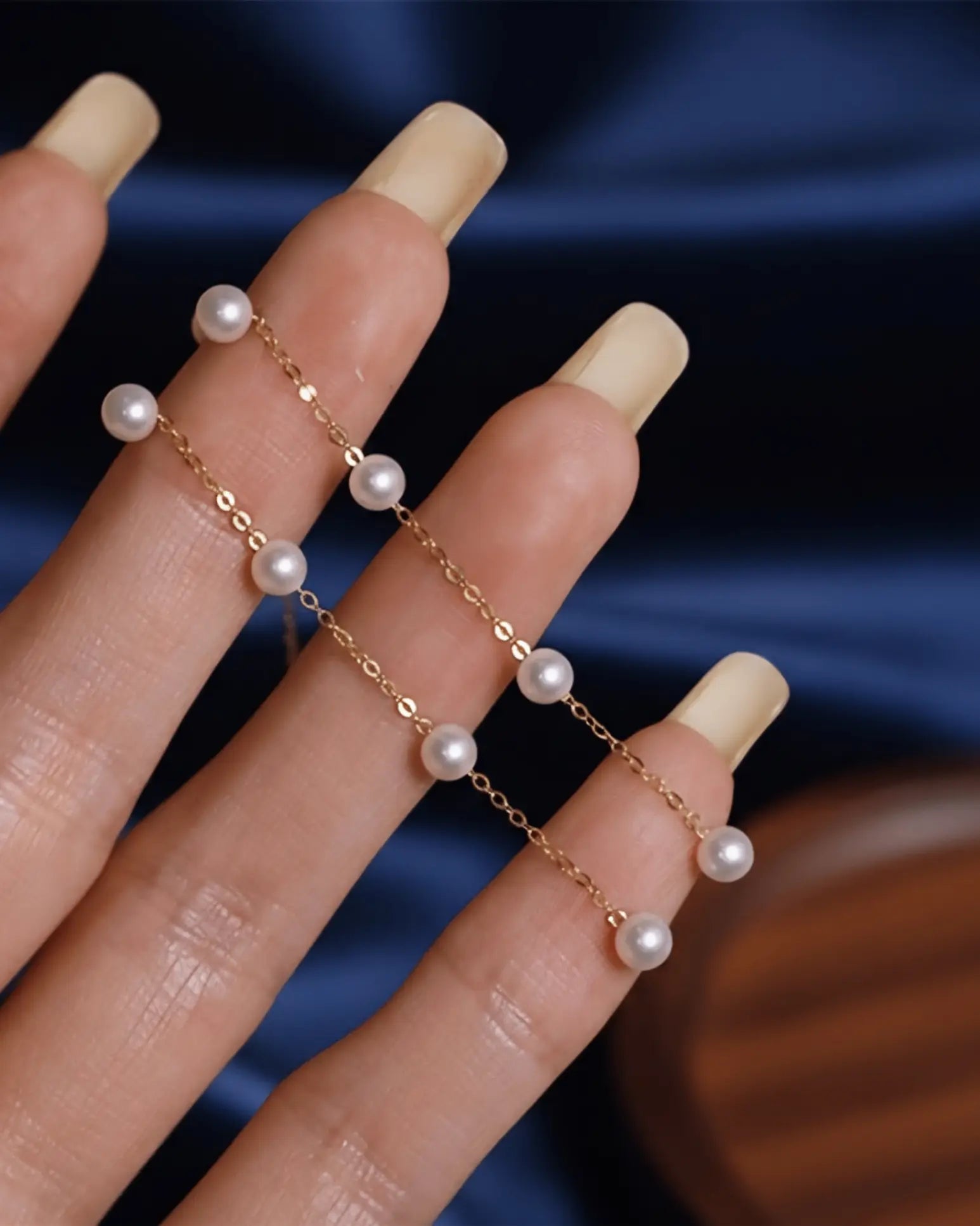 Mika -  AAA Natural Freshwater Pearl Drop Earrings | 18K Solid Gold