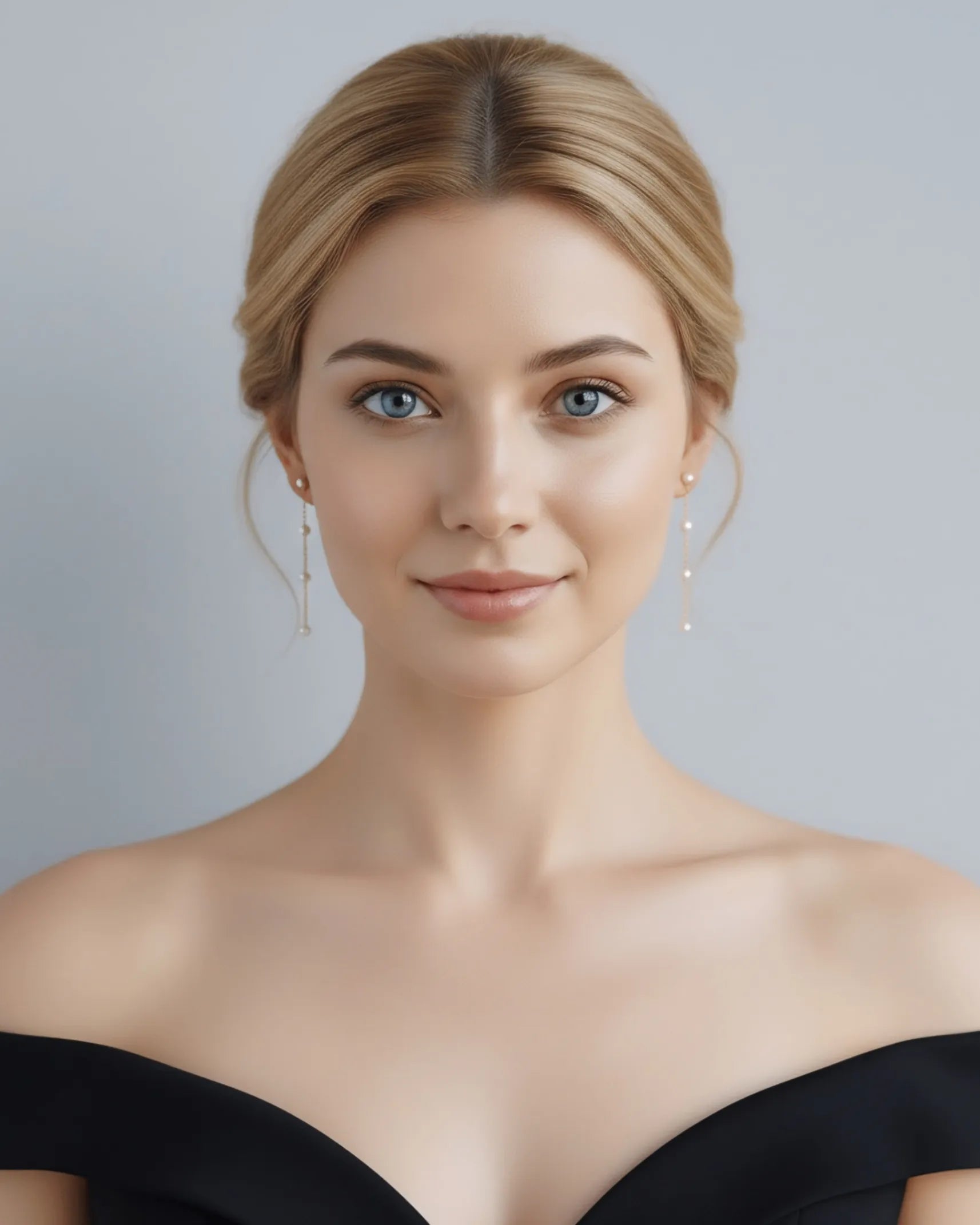 Mika -  AAA Natural Freshwater Pearl Drop Earrings | 18K Solid Gold