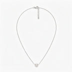 Minimalist 5-5.5mm Akoya Cultured Solitaire Pearl Pendant Necklace