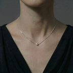 Minimalist 5-5.5mm Akoya Cultured Solitaire Pearl Pendant Necklace